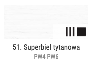 Farba olejna Renesans 60ml Olej For Art  - 51 superbiel tytanowa #2