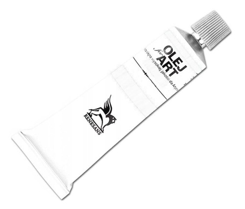 Farba olejna Renesans 60ml Olej For Art - 53 Biel tytanowa podwójnie kryjąca #1
