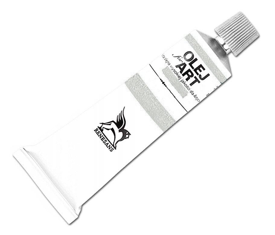 Farba olejna metaliczna Renesans 60ml Olej For Art - 89 Srebro #1