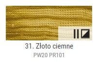 Farba akrylowa metaliczna Renesans 200ml - 31 złota ciemna #2