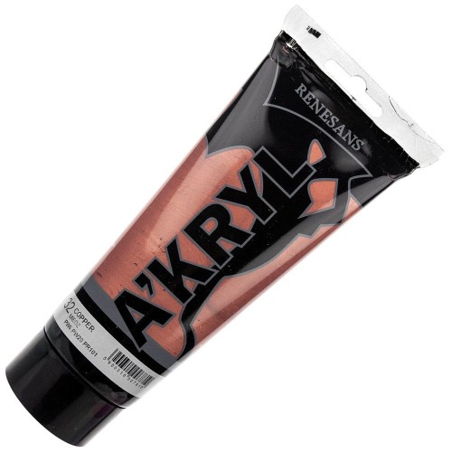 Farba akrylowa metaliczna Renesans 200ml - 32 miedź #1