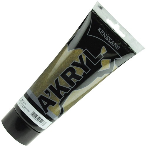 Farba akrylowa metaliczna Renesans 200ml - 33 mosiądz #1