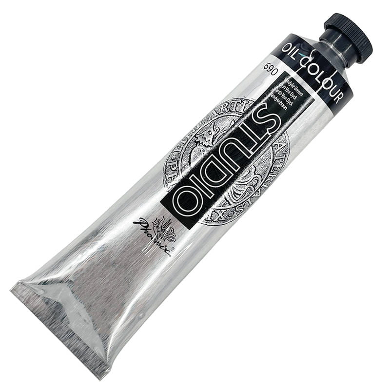 Studyjna farba olejna Phoenix 120 ml - 690 Vandyke Brown - ciemnobrązowa #1