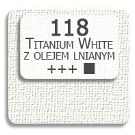 Farba olejna Talens Van Gogh 200 ml - 118 Titanium white - biel tytanowa z olejem lnianym #2