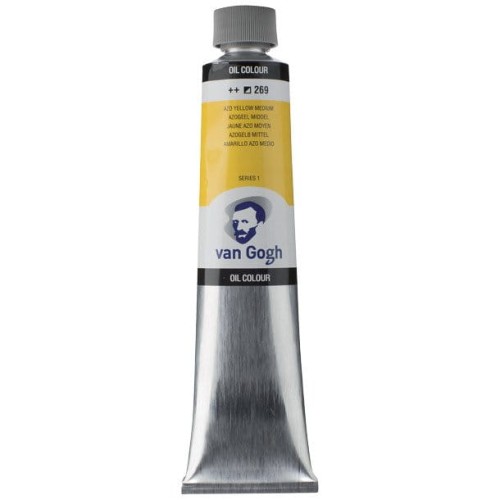 Farba olejna Talens Van Gogh 200 ml - 269 Azo yellow Medium #1
