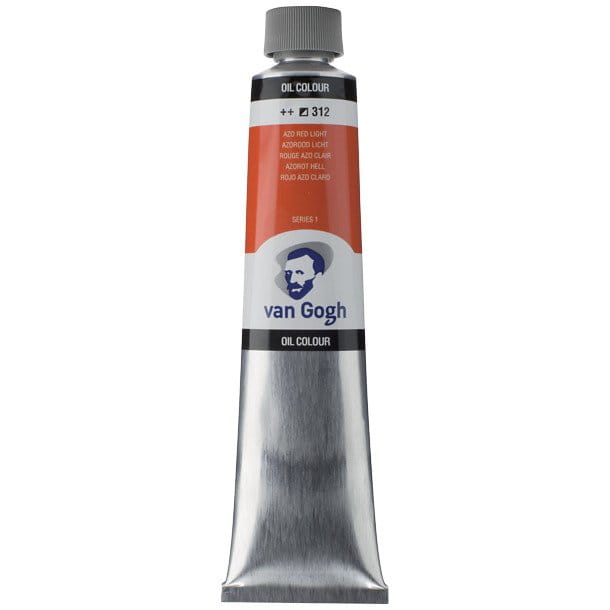 Farba olejna Talens Van Gogh 200 ml - 312 Azo red Light #1
