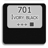 Farba olejna Talens Van Gogh 200 ml - 701 Ivory black #2