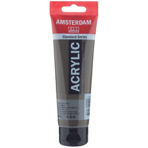 Farba akrylowa Talens Amsterdam 120ml - 408 Raw umber #1