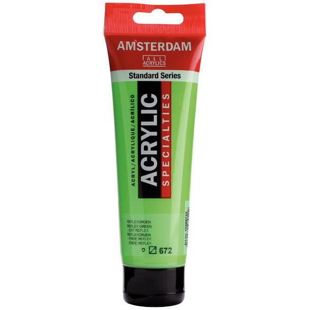 Farba akrylowa Talens Amsterdam 120ml - 672 Reflex green #1