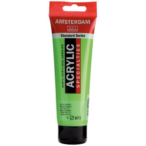 Farba akrylowa Talens Amsterdam 120ml - 672 Reflex green #1