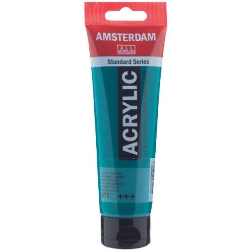 Farba akrylowa Talens Amsterdam 120ml - 675 Phthalo green #1