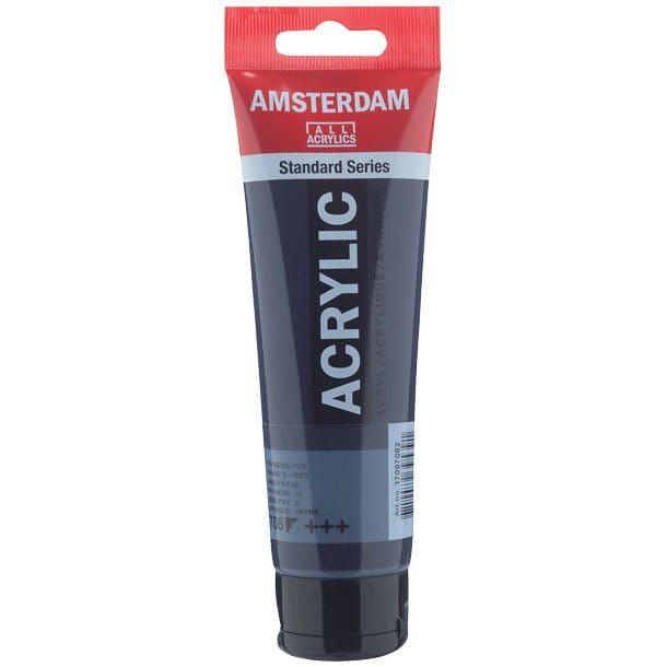 Farba akrylowa Talens Amsterdam 120ml - 708 Paynes grey #1
