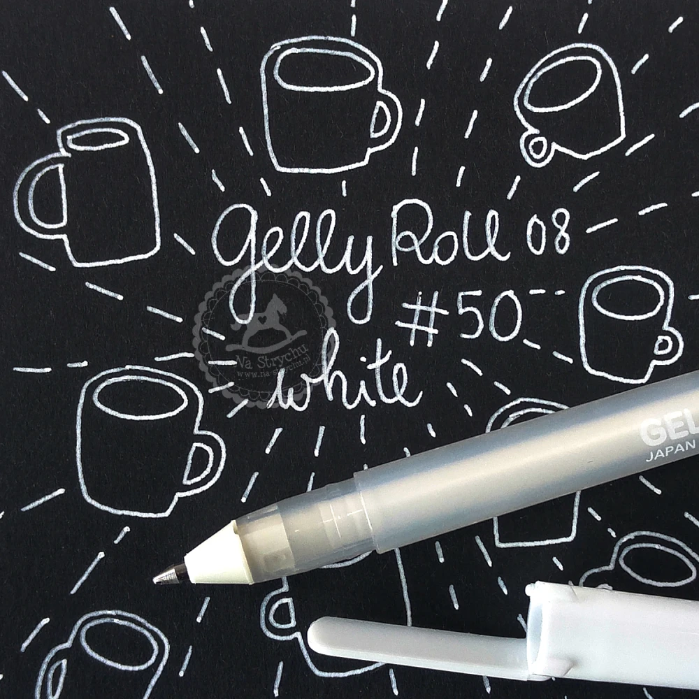 Pisaki żelowe Gelly Roll - Real White - 3szt - białe #4