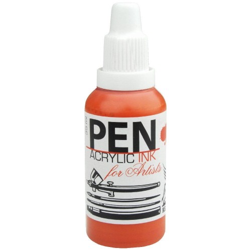 Tusz akrylowy PEN do aerografu 35 ml 04 - Pomarańczowy #1