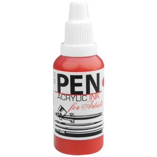 Tusz akrylowy PEN do aerografu 35 ml 05 - Vermilion #1