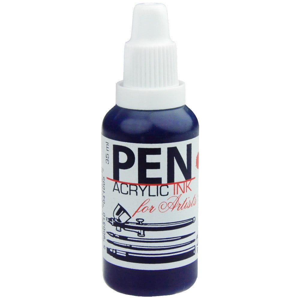 Tusz akrylowy PEN do aerografu 35 ml - 09 Błękit Ftalo #1