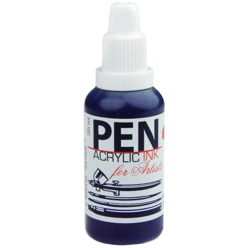 Tusz akrylowy PEN do aerografu 35 ml - 09 Błękit Ftalo #1