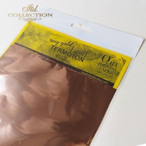 Folia do transferu Termoton * różowe złoto #2