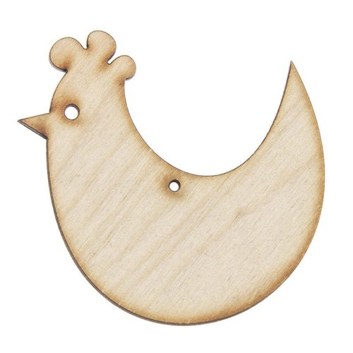 Zawieszka drewniana kura 6cm Decor #1