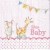 Serwetka 33x33cm - Hello Baby light rose #2