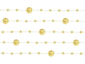 Girlanda perłowa żółty 1,3 m #1