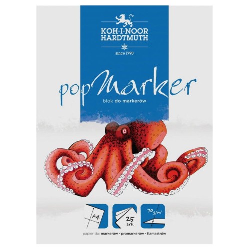 Blok do markerów Pop Marker Koh-I-Noor 70 g - A4, 25 arkuszy #1
