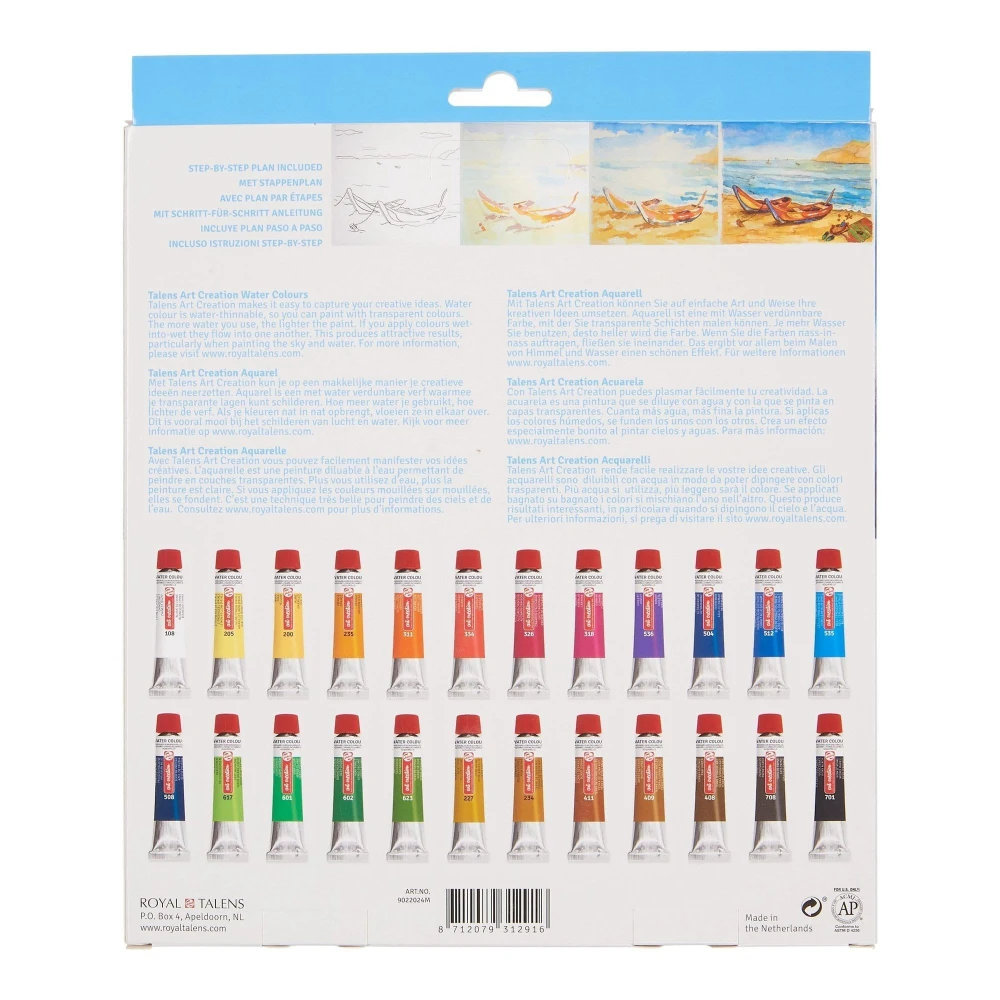 Farby akwarelowe Art Creation 24x12ml Talens #2