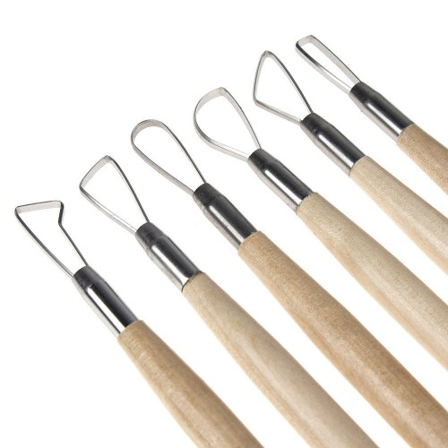 Zestaw dwustronnych szpatułek do modelowania gliny i drewna Phoenix - 6 sztuk #2