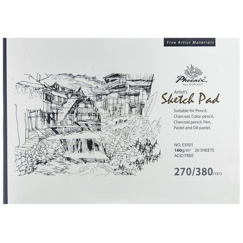 Szkicownik Sketch Pad Phoenix 160 g - 270x380 mm, 20 arkuszy #1