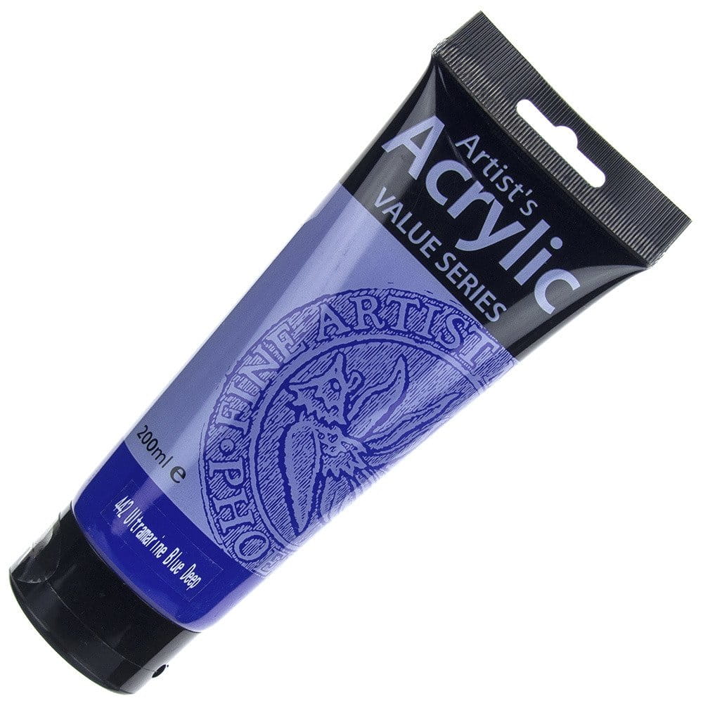 Farba akrylowa Phoenix 200ml - 442 Blue Deep - niebieska #1