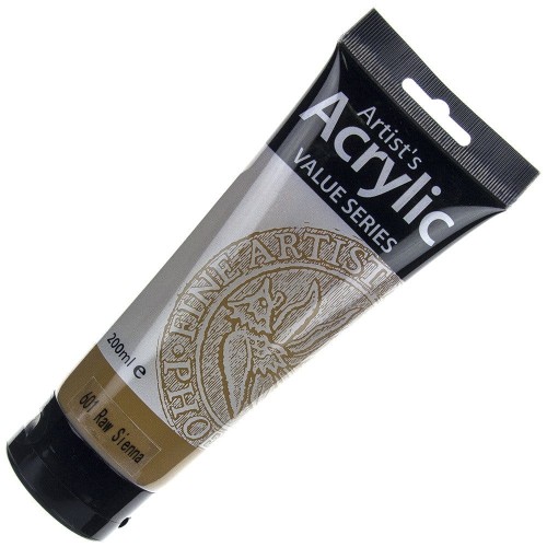 Farba akrylowa Phoenix 200ml - 601 Raw Sienna - brązowa #1