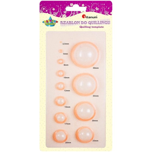 Szablon kołowy 3D do quillingu - Titanum #1