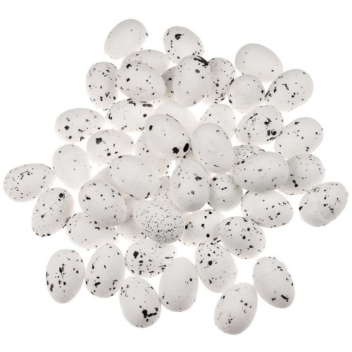 Jajka styropianowe 1,8x2,5cm nakrapiane 50szt #1