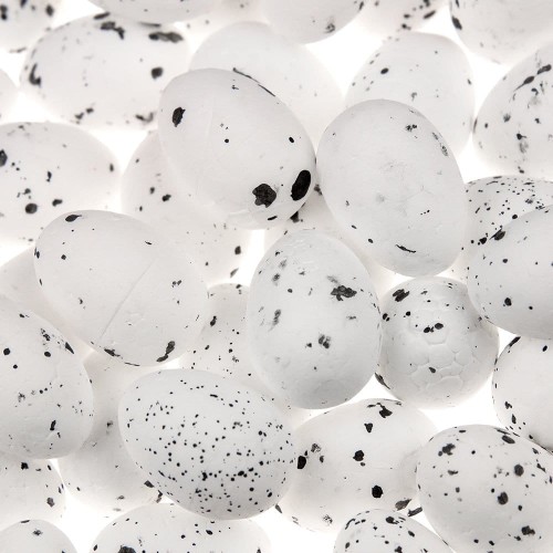 Jajka styropianowe 1,8x2,5cm nakrapiane 50szt #2