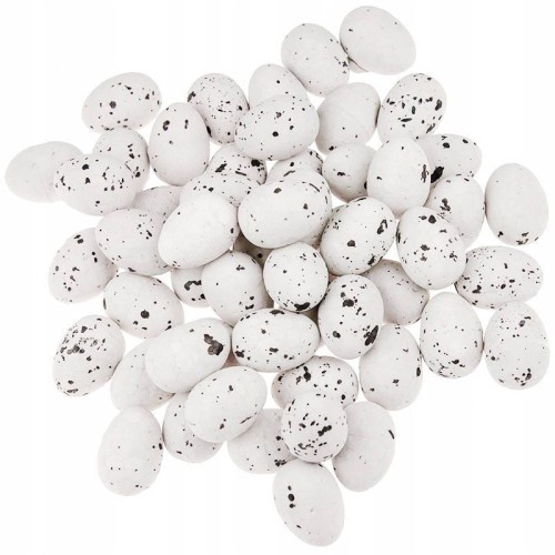 Jajka styropianowe 1,8x2,5cm nakrapiane 50szt #1