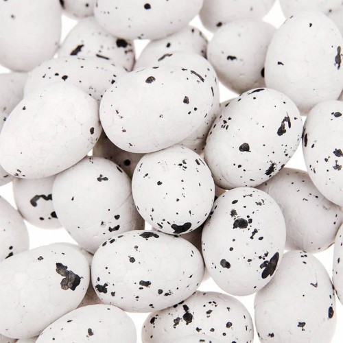Jajka styropianowe 1,8x2,5cm nakrapiane 50szt #2