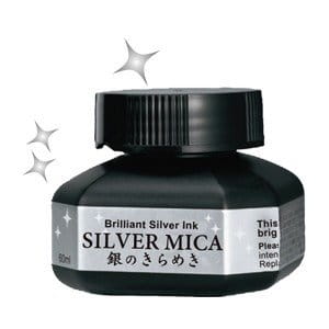 Tusz do kaligrafii Mica Ink 60ml - srebrny #1