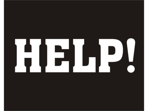 Naklejki na buty HELP 2 sztuki #1