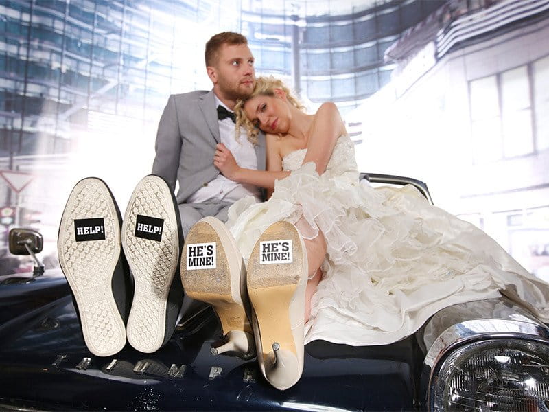 Naklejki na buty HELP 2 sztuki #2