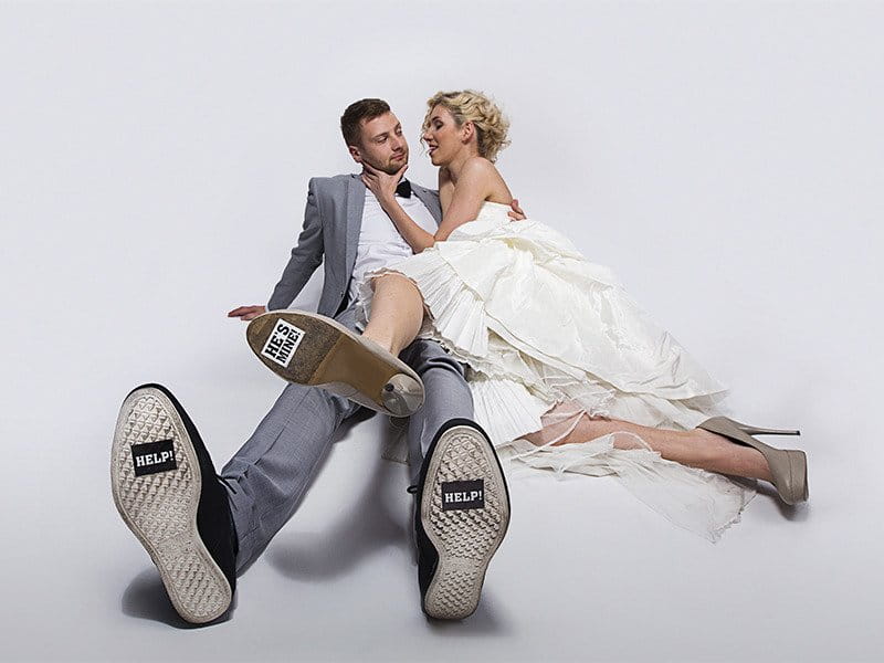 Naklejki na buty HELP 2 sztuki #3
