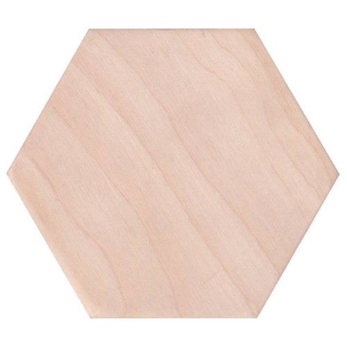Drewniana podkładka pod kubek 10cm - heksagonalna #1