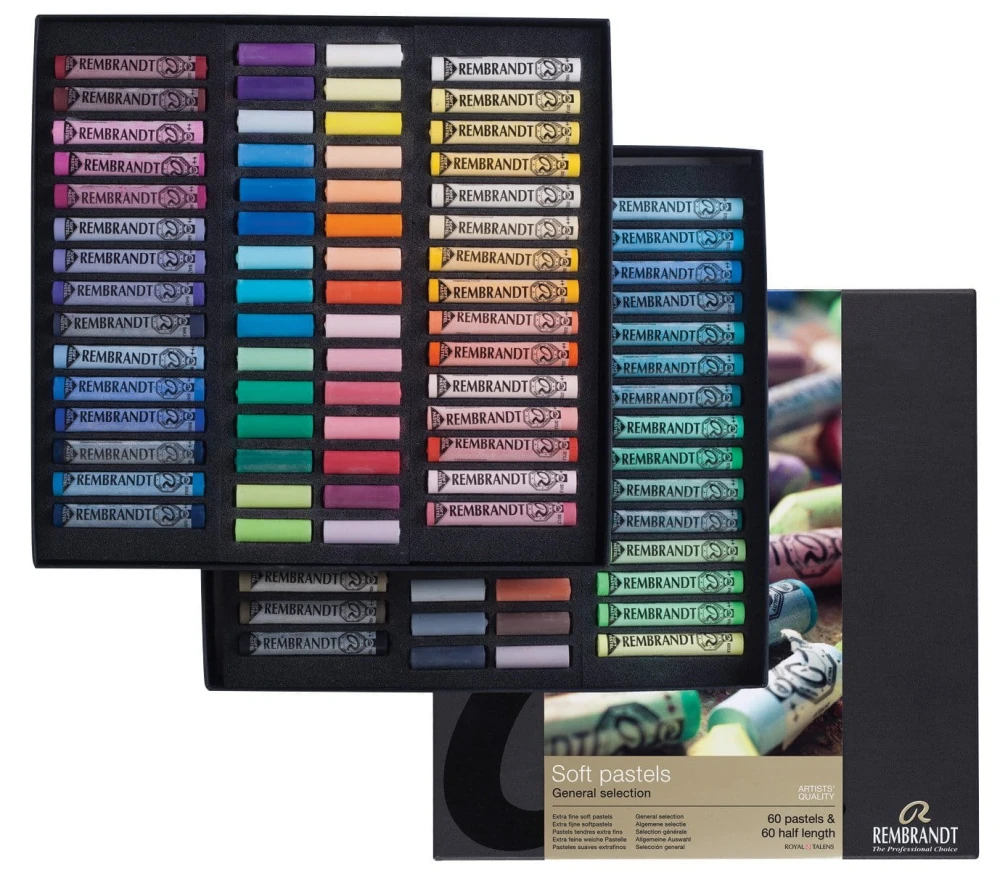Zestaw suchych pasteli Rembrandt 60+60 - komplet Master #1