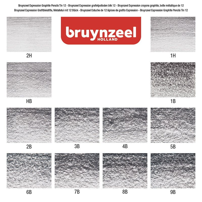 Zestaw ołówków grafitowych 12 szt. Bruynzeel #6