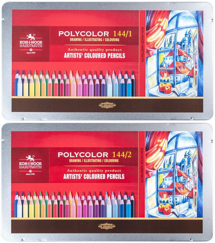 Kredki artystyczne Polycolor 144 kol. Koh-I-Noor metalowe opakowanie #2