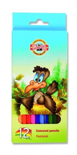 Zestaw kredek szkolnych 12 kol. Ptaki Koh-I-Noor #1