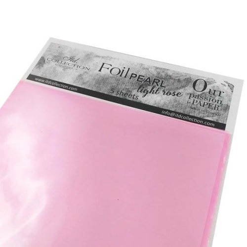 Folia perłowa do transferu - jasno różowa #2