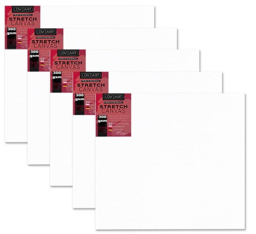 Podobrazia bawełniane LOVEART 20x20 cm - 300g/m² - 5 sztuk #1