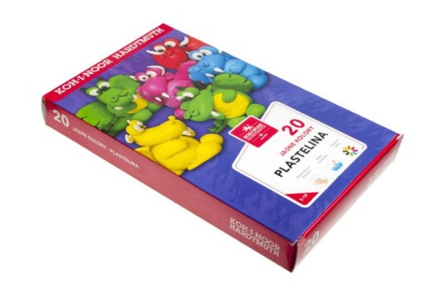 Plastelina 20 kolorów Koh-I-Noor 400g #2