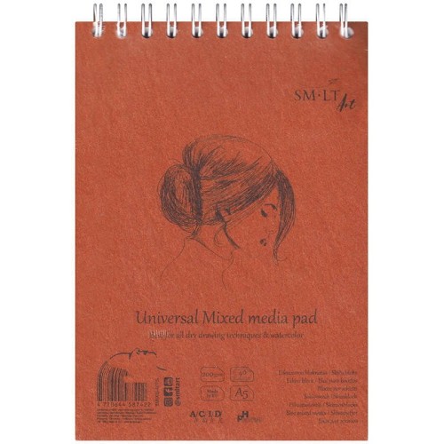 Blok na spirali Media Pad SM-LT 200 g - A5, 40 arkuszy #1