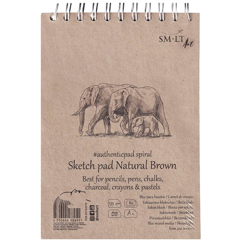 Blok szkicowy (szkicownik) Sketch Pad SM-LT 135 g - A4, 80 arkuszy #1